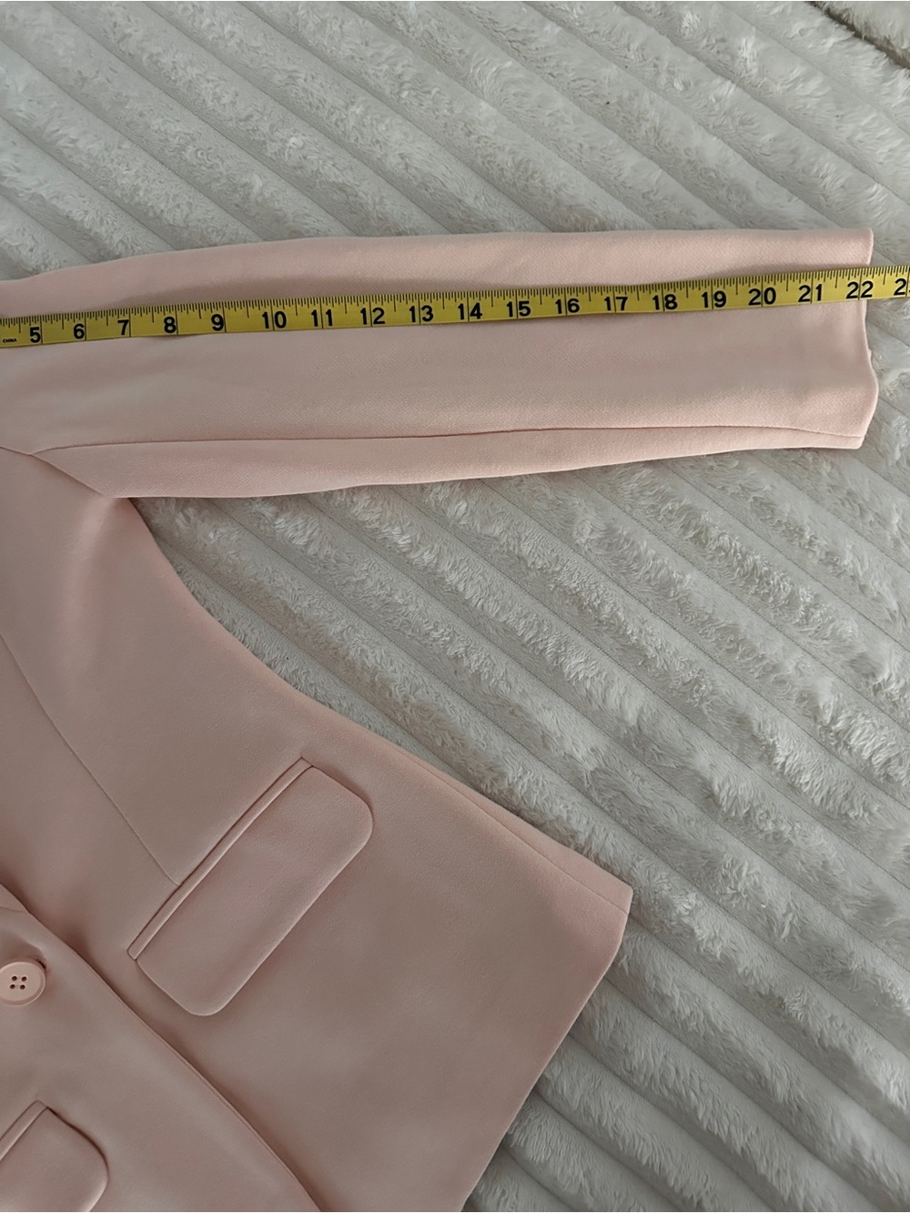 Gibsonlook Single-Button Blazer in Blush Pink Professional Career Woman - Picture 9 of 10